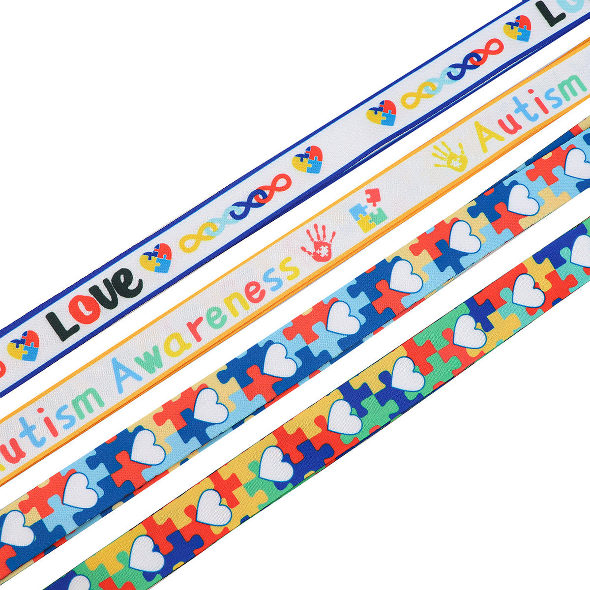 Care For Autism Long Neck Rope Double-sided lanyards