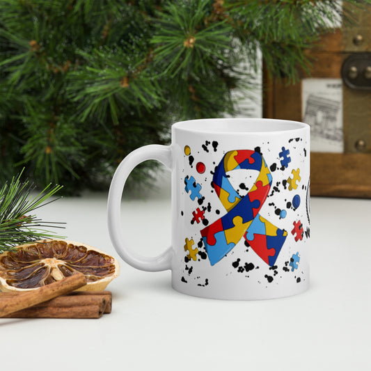 White Charity mug - Autism